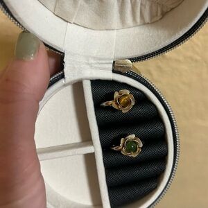 Pair of vintage deadstock costume rings